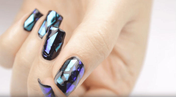 Жидкие камни на ногтях – фото дизайна маникюра с жидкими камнями