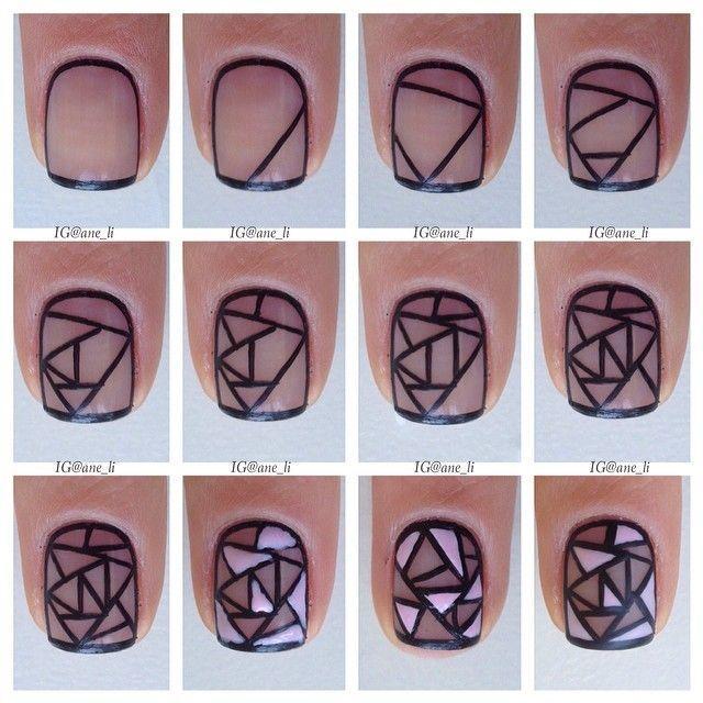 Как Нарисовать На Ногтях Пошагово Фото